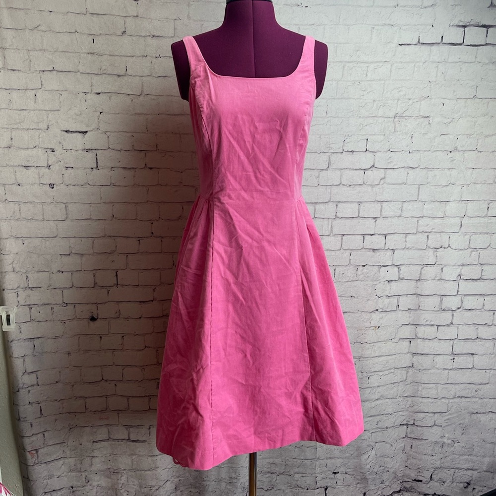 Isaac Mizrahi for target pink corduroy midi dress NWT size XS